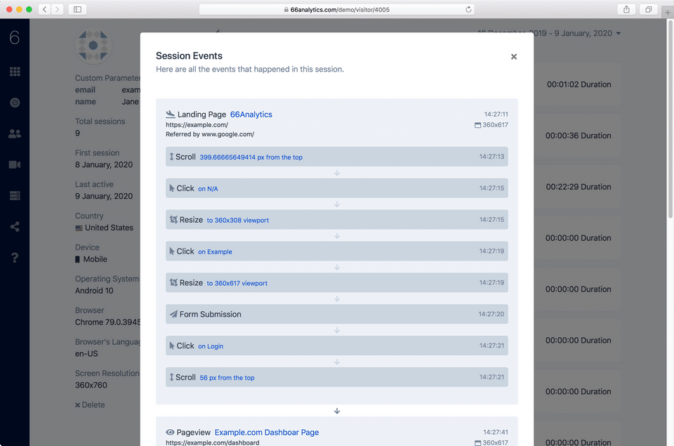 66Analytics screenshot 2