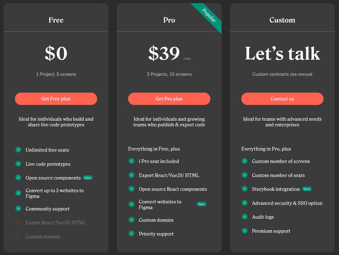 AnimaApp pricing 1