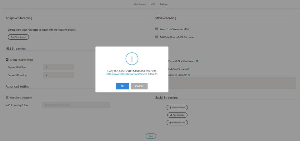 Ant Media Server screenshot 2