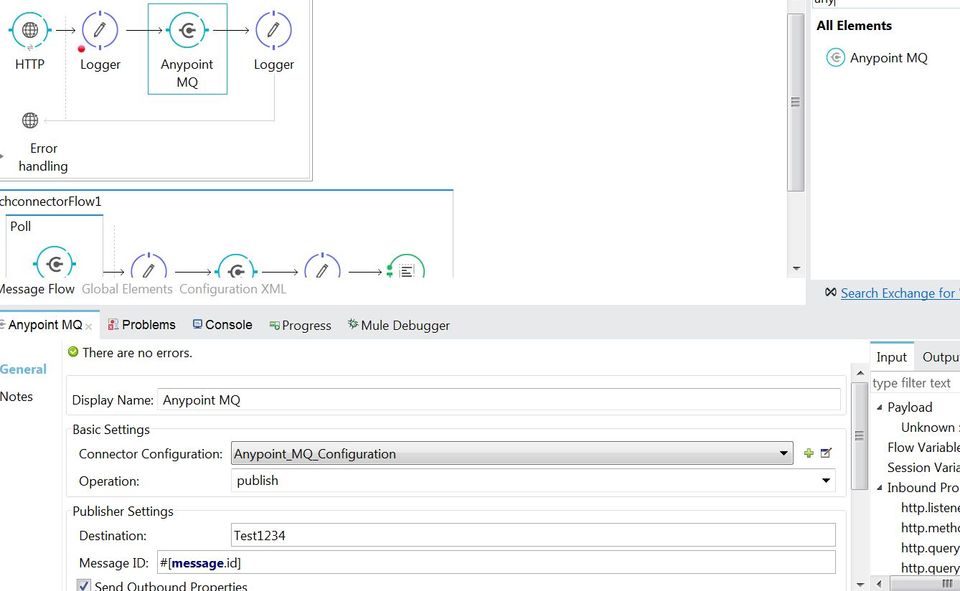 Anypoint MQ screenshot 1