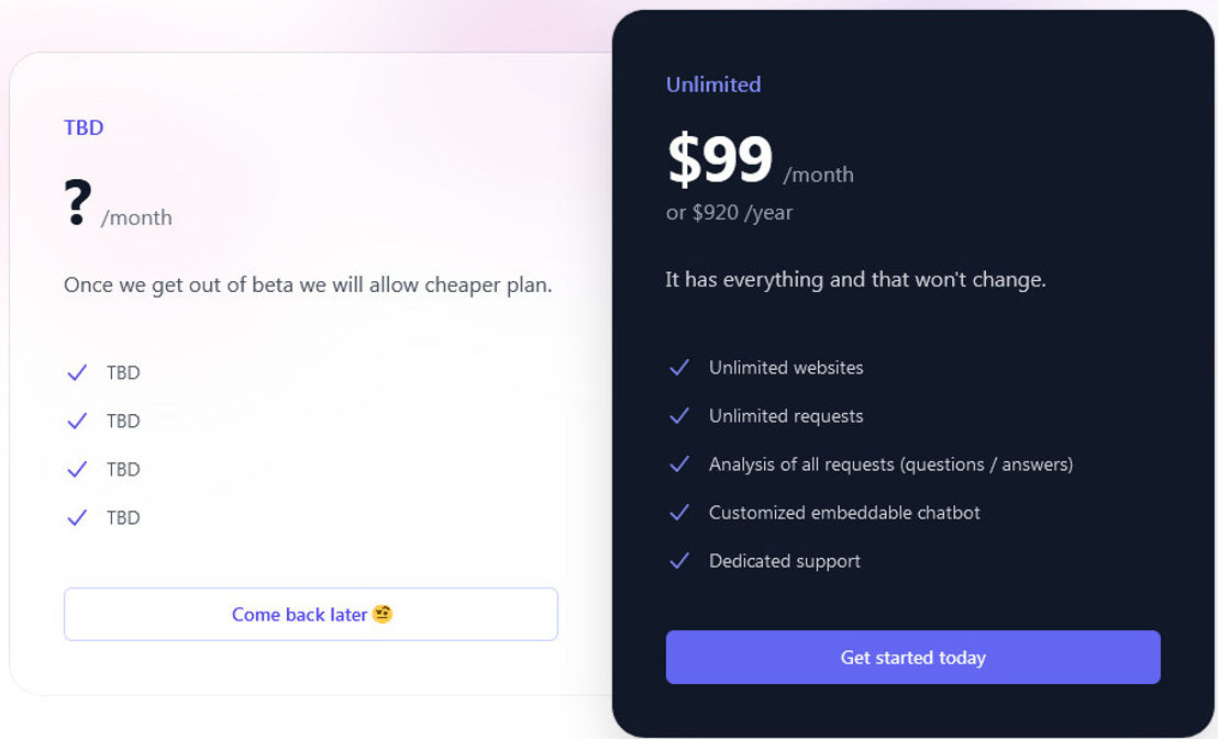 anywebsite.ai pricing 1
