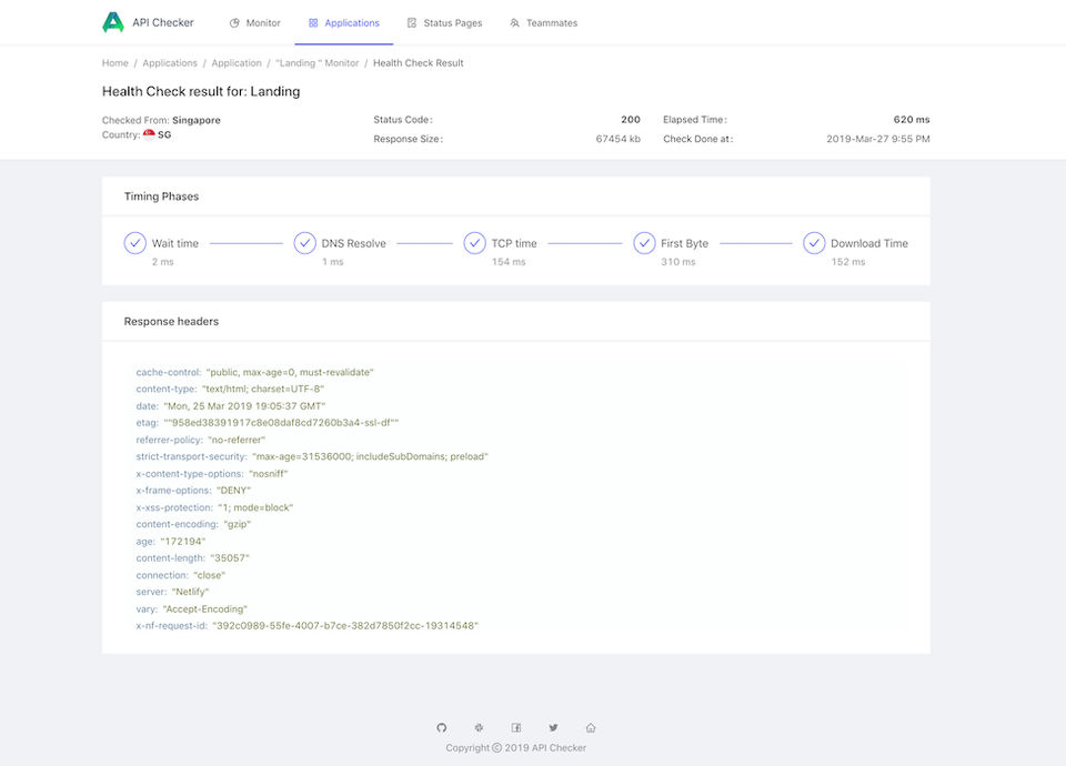 ApiChecker screenshot