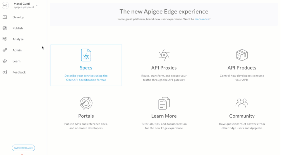 Apigee Edge screenshot