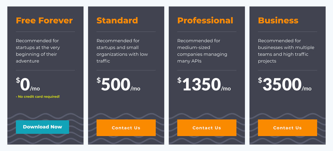 Apinizer pricing 1