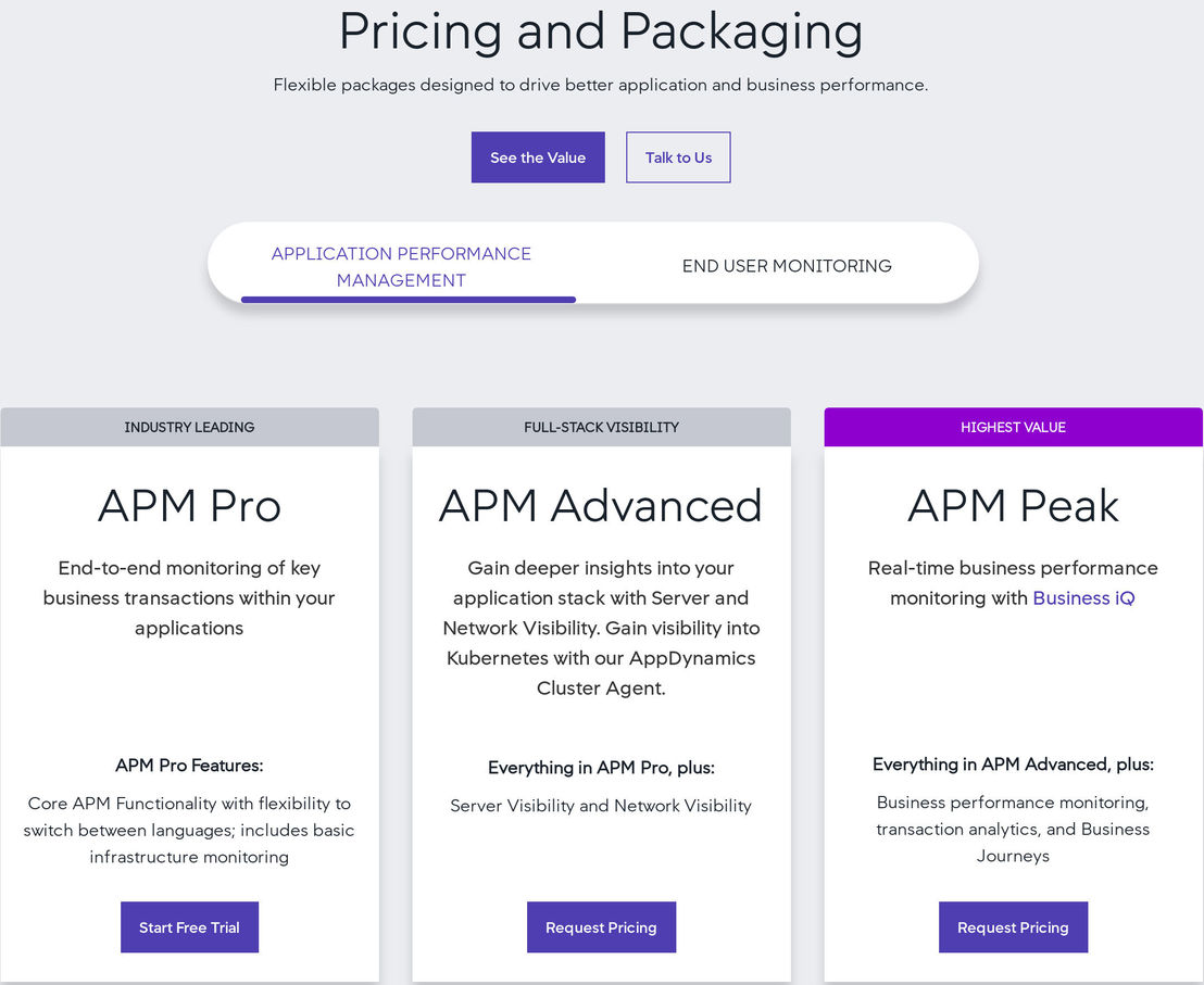 AppDynamics pricing 1