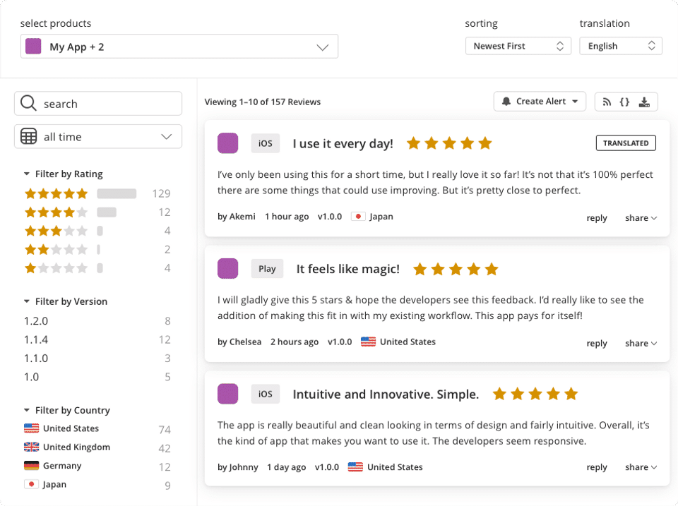 Appfigures screenshot 2