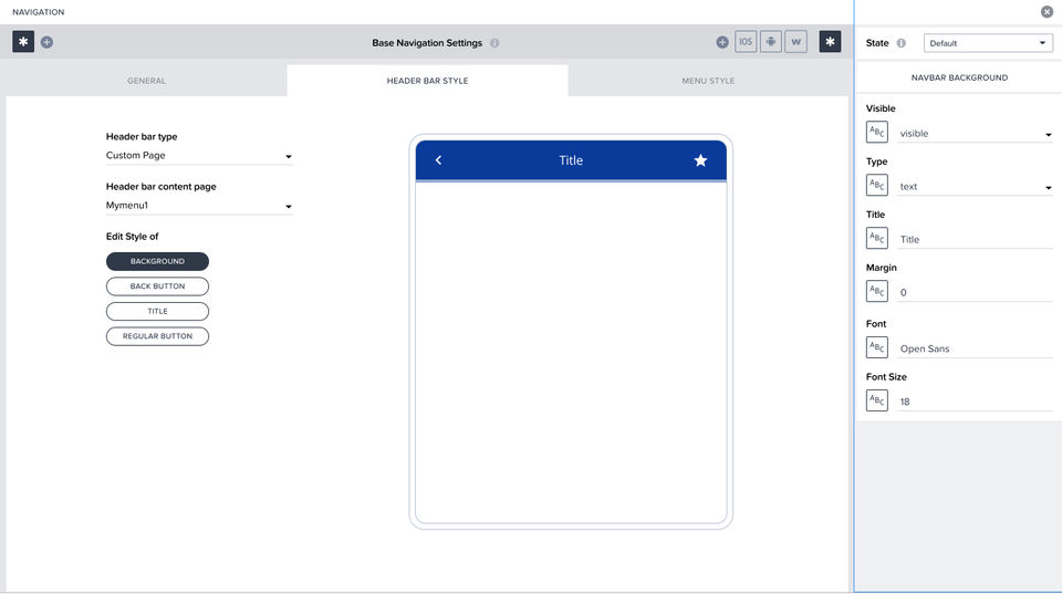 AppGyver screenshot 2