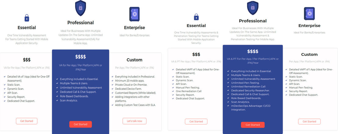 Appknox pricing 1