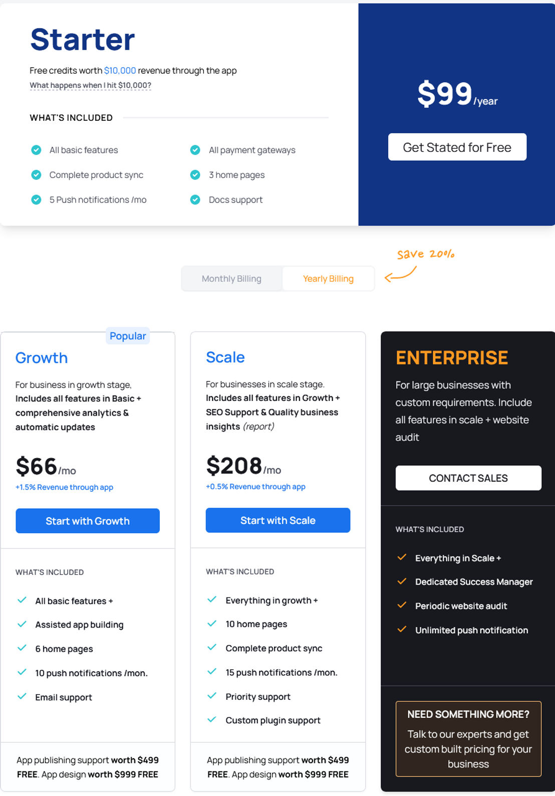 Appmaker.xyz pricing 2