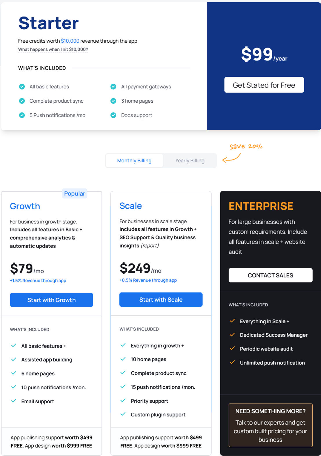 Appmaker.xyz pricing 1