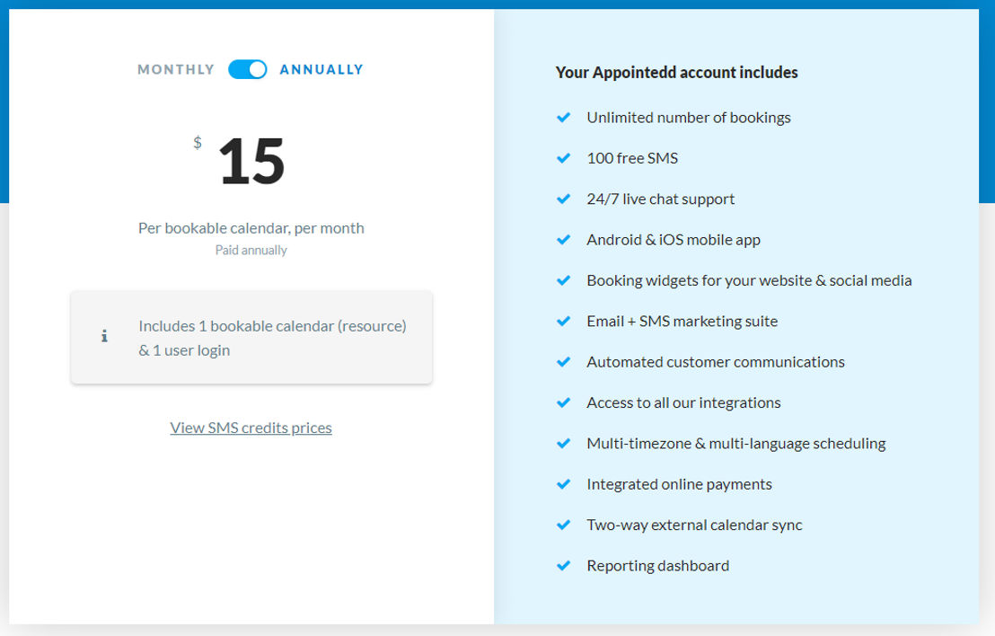 Appointedd pricing 1
