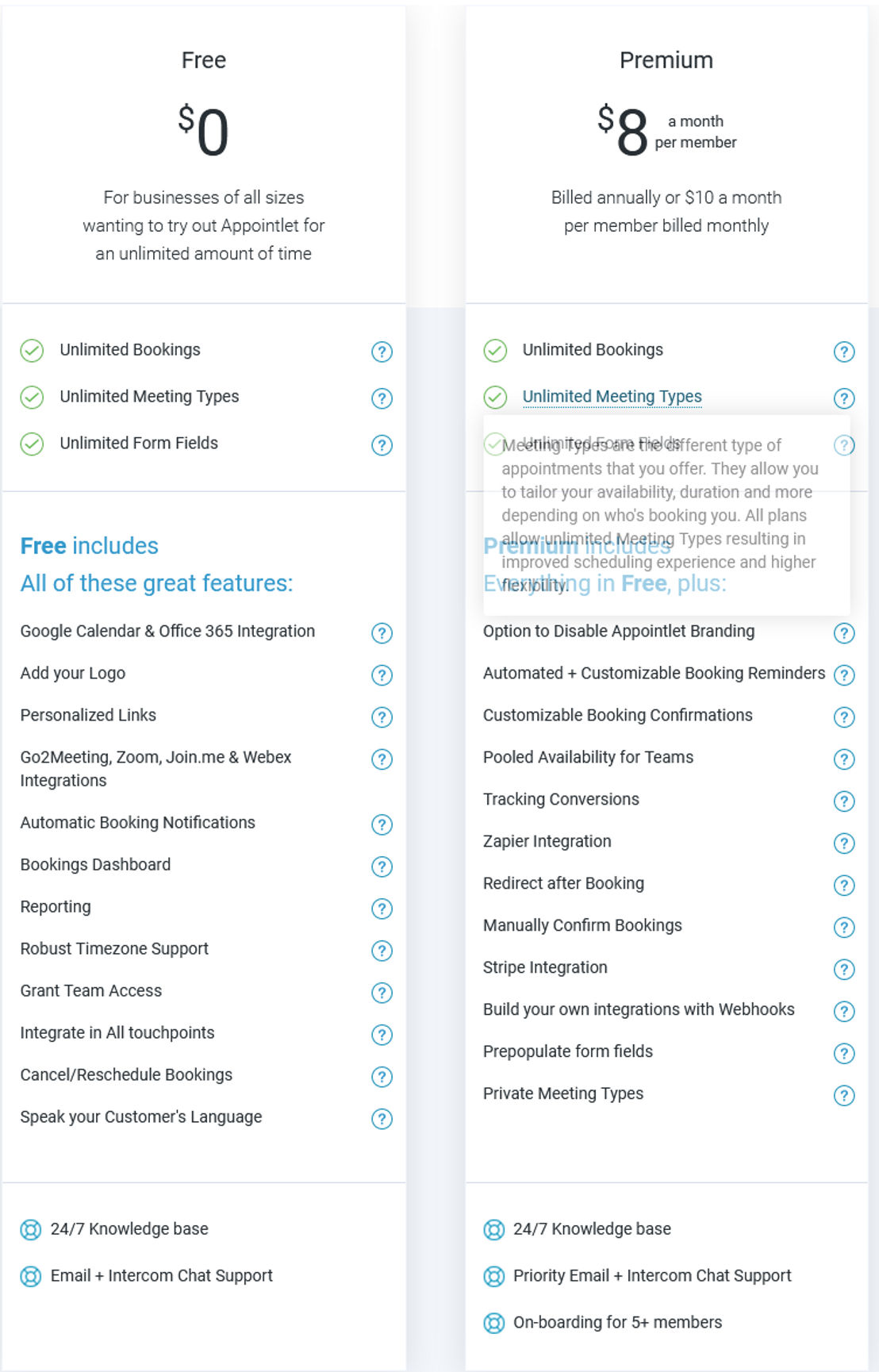 Appointlet pricing 1