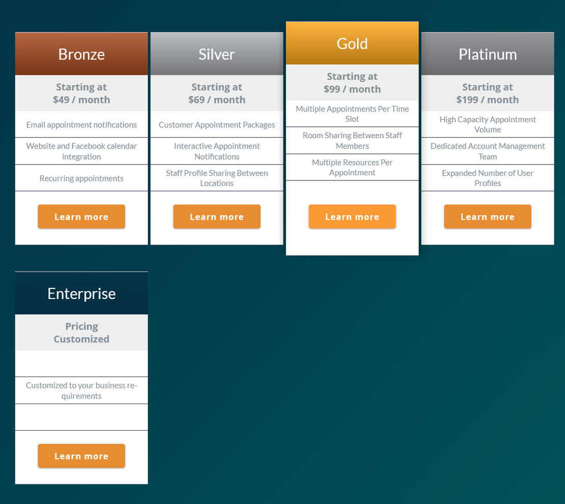 AppointmentPlus pricing 1