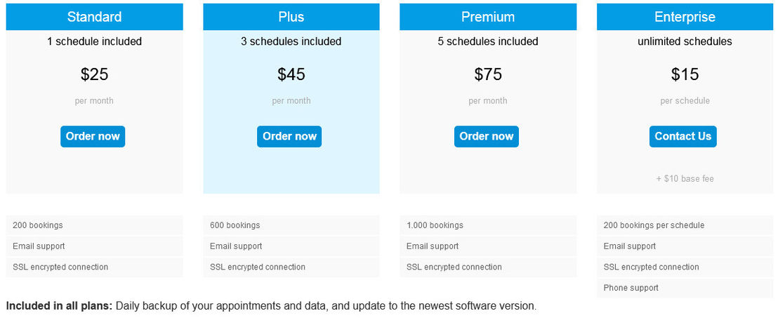 Appointmind pricing 1