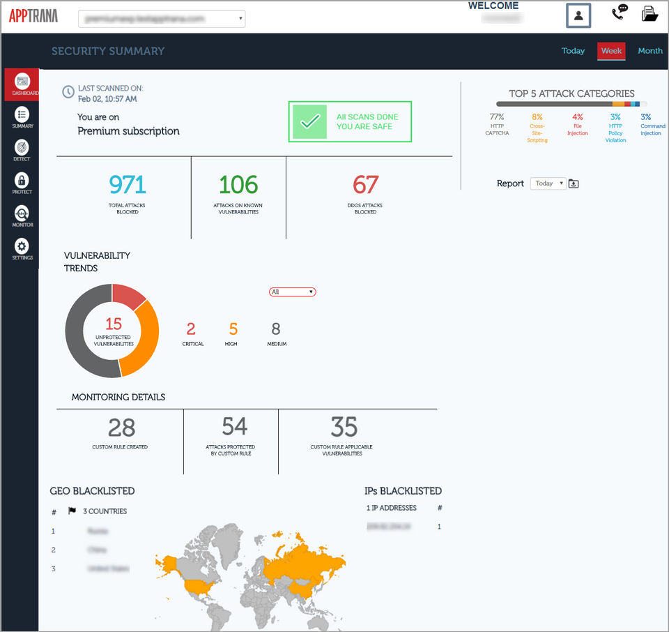 AppTrana screenshot 2
