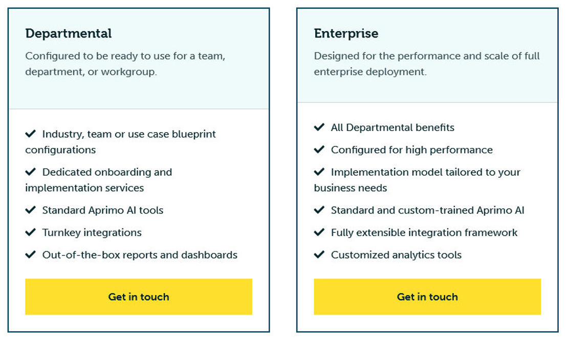Aprimo Digital Asset Management pricing 1