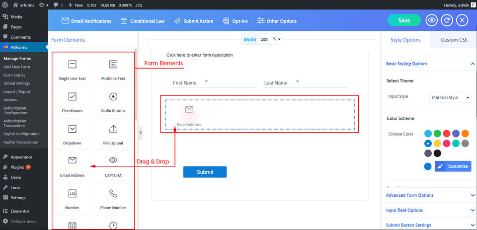 ARForms screenshot 2