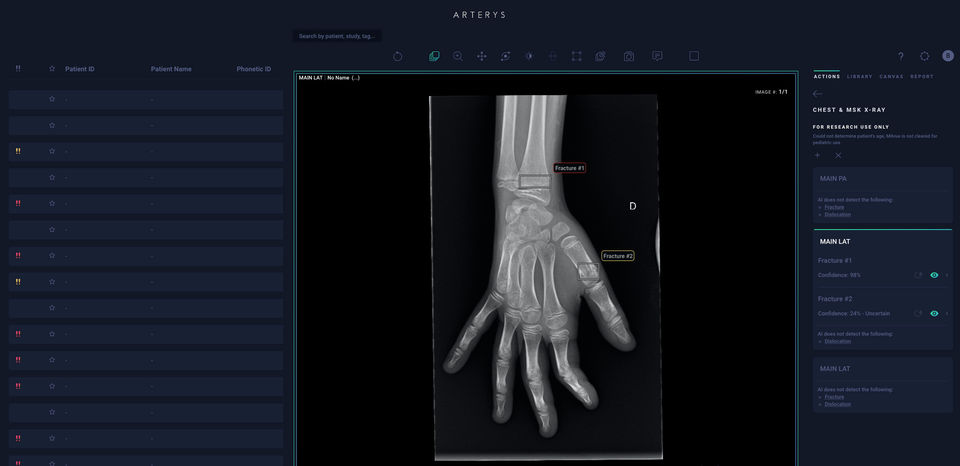 Arterys screenshot 1