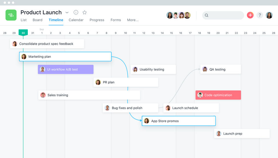 Asana screenshot 1