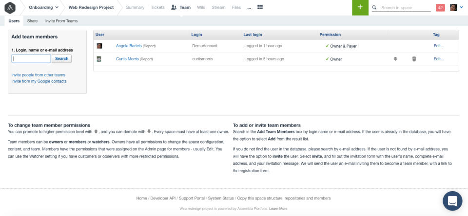 Assembla screenshot 3