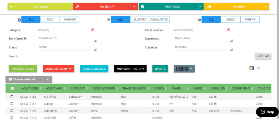 Asset Infinity screenshot 2