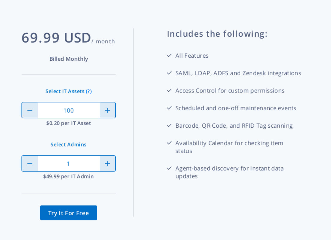 AssetSonar pricing 2