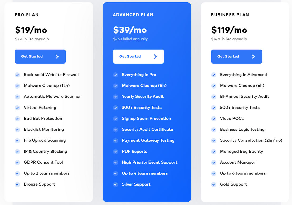 Astra Security Suite pricing 1