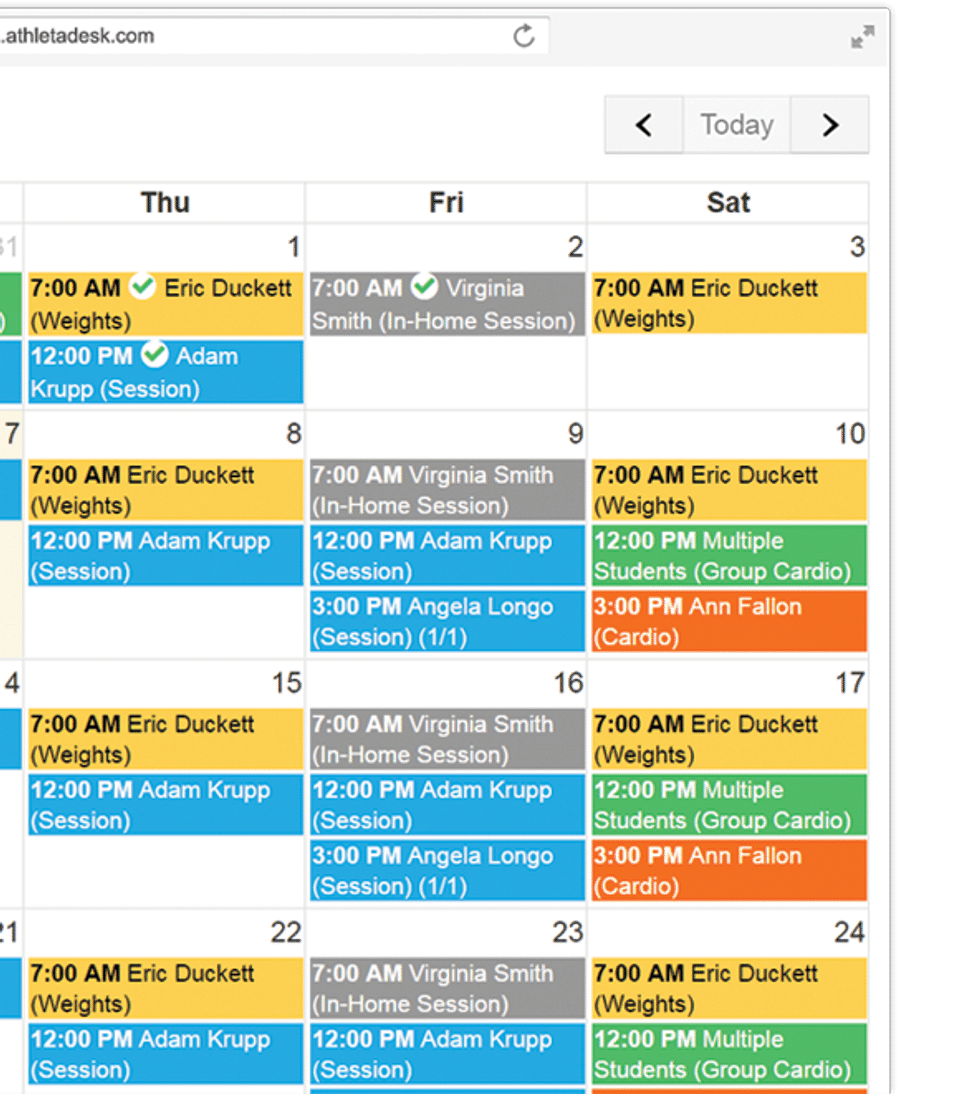 AthletaDesk screenshot