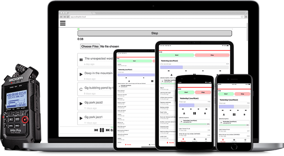 AudioPile screenshot