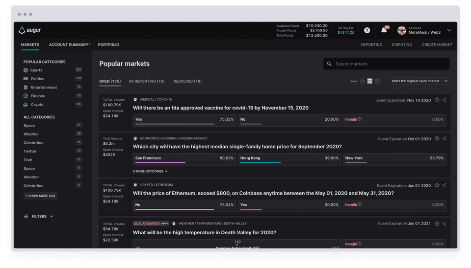 Augur screenshot 3