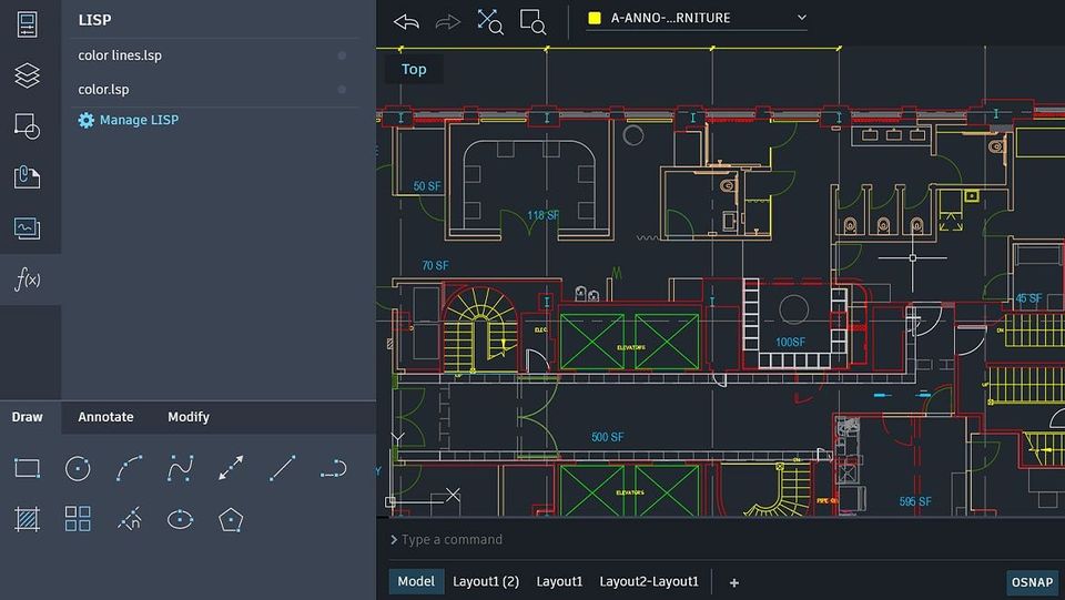 AutoCAD screenshot