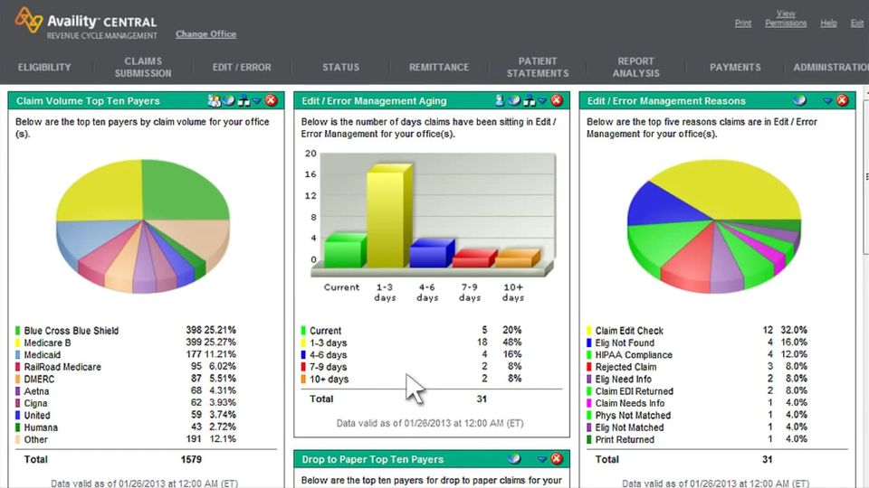 Availity screenshot 3