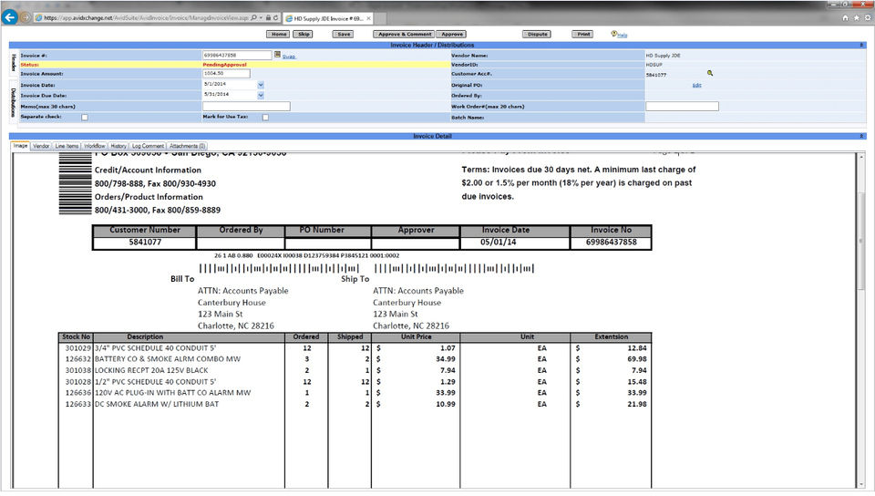 AvidXchange screenshot 4