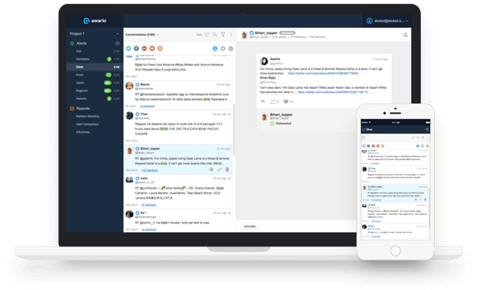 Awario screenshot 4