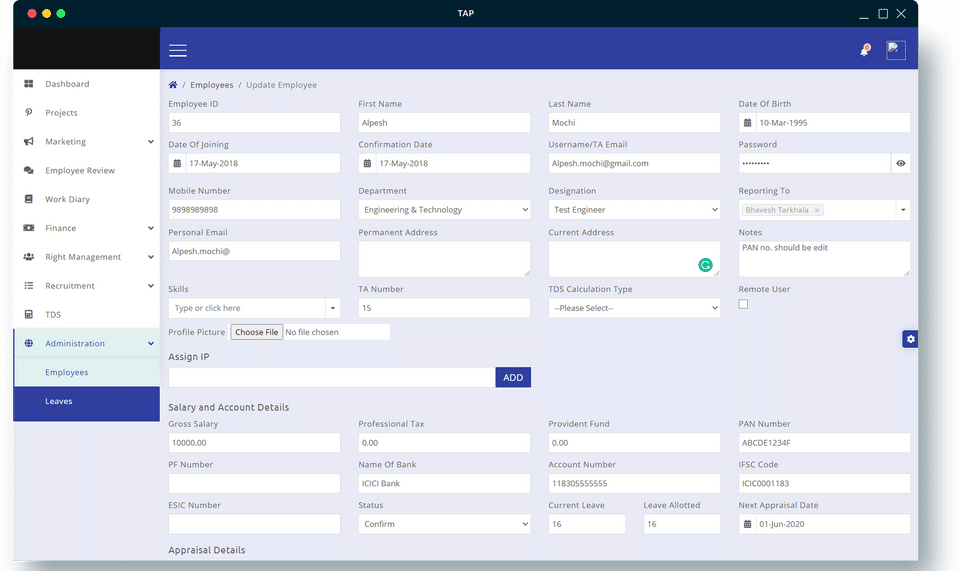 AwedusHR screenshot 1