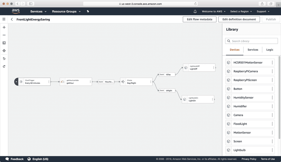 AWS IoT Things Graph screenshot 2
