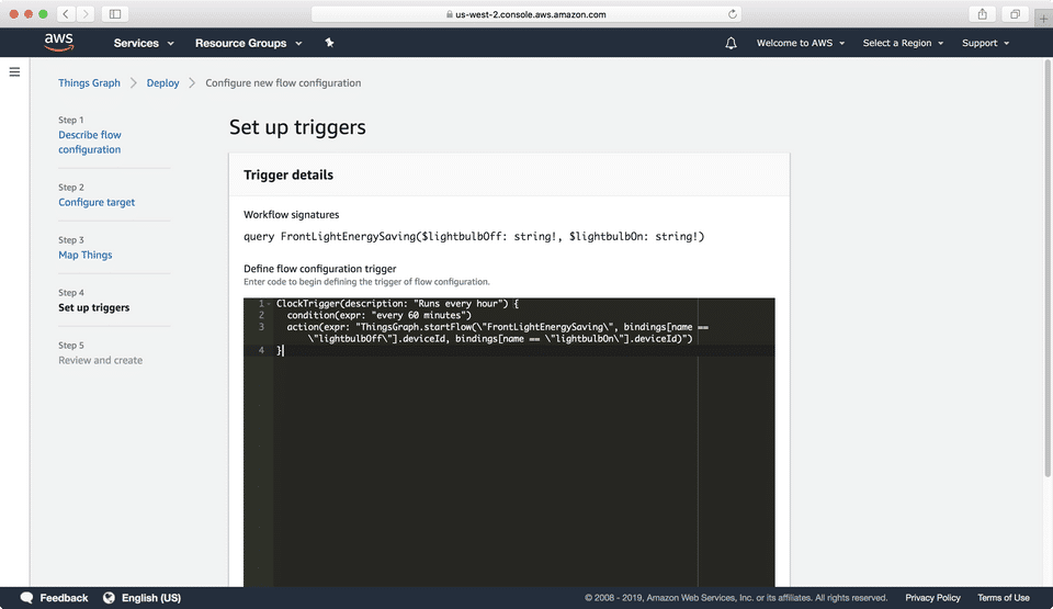 AWS IoT Things Graph screenshot 4