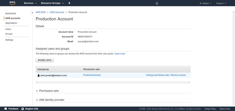 AWS Single Sign-On screenshot 2