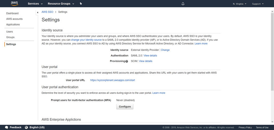 AWS Single Sign-On screenshot 3