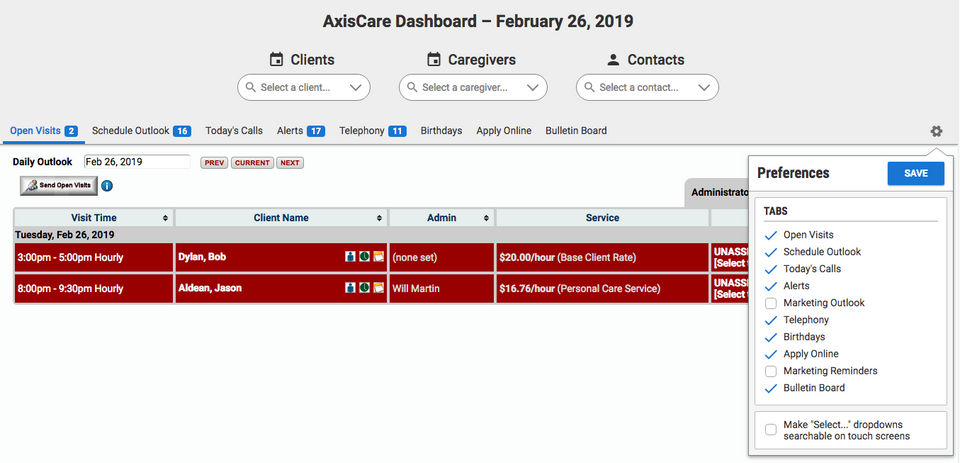 AxisCare screenshot 2