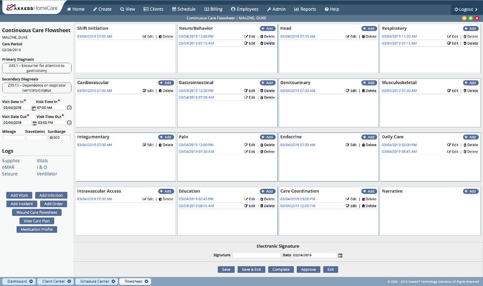 Axxess HomeCare screenshot 2