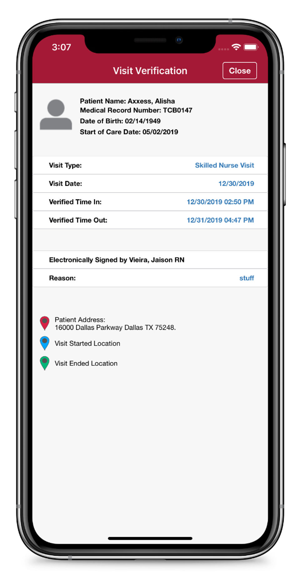 Axxess Home Health screenshot