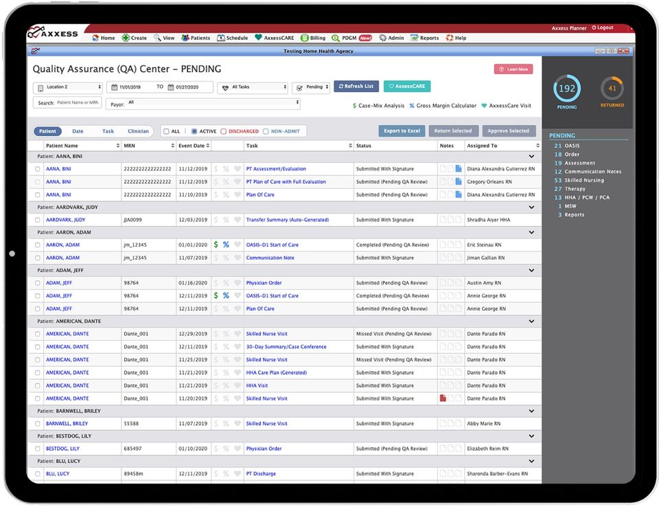 Axxess Home Health screenshot