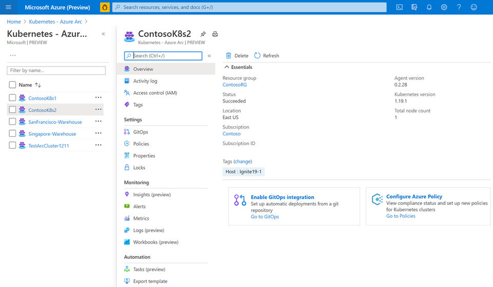 Azure Arc screenshot 1