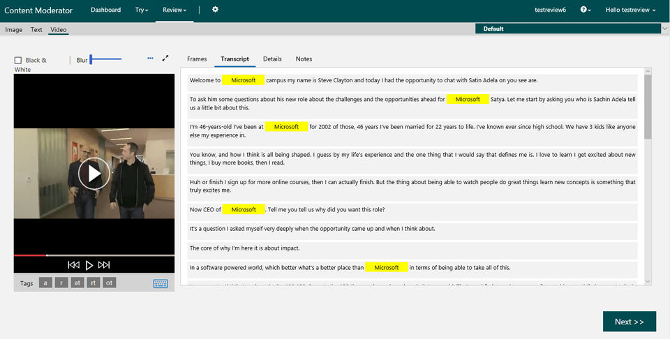 Azure Content Moderator screenshot 3