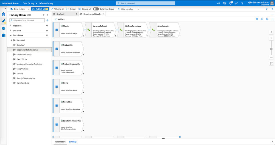 Azure Data Factory screenshot 2