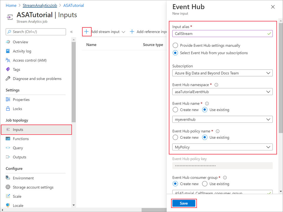 Azure Stream Analytics screenshot 3