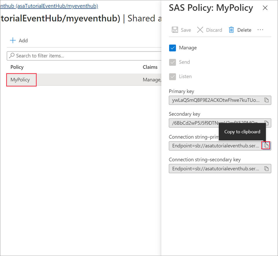 Azure Stream Analytics screenshot 4