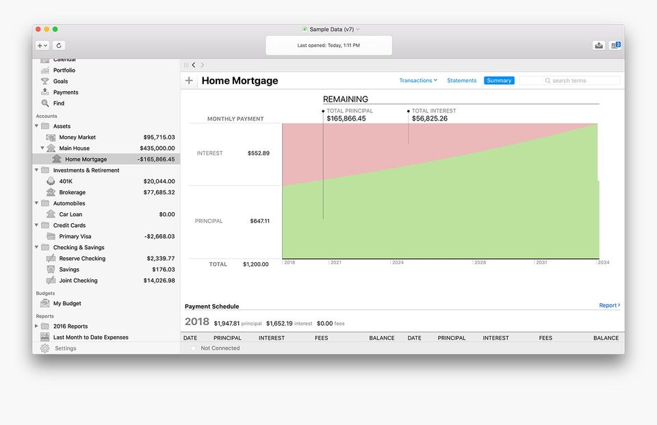 Banktivity screenshot 2