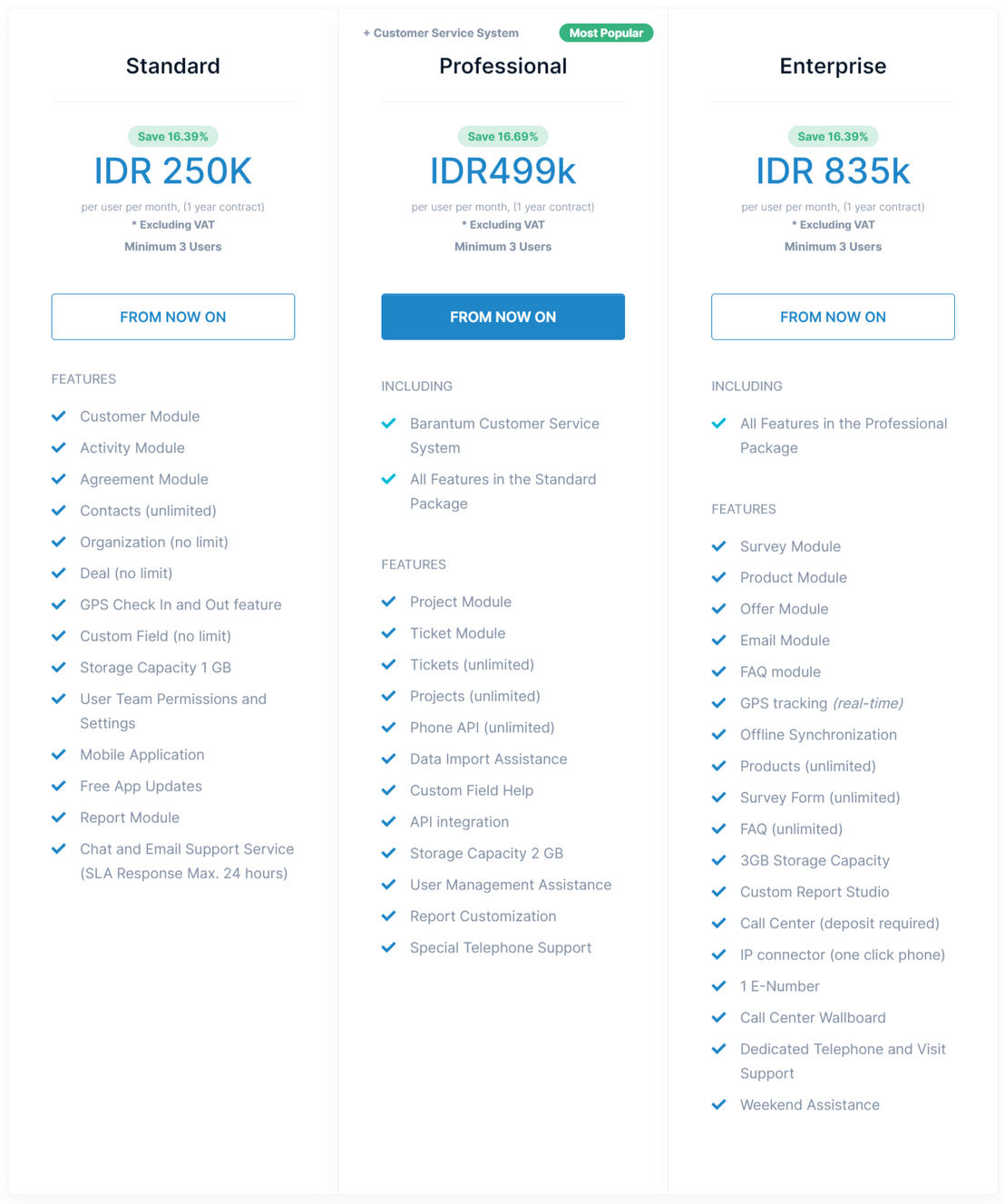 Barantum CRM pricing 1